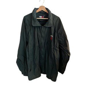 Vintage 90s TOMMY HILFIGER Full Zip Windbreaker Green Jacket Men’s Size XXL